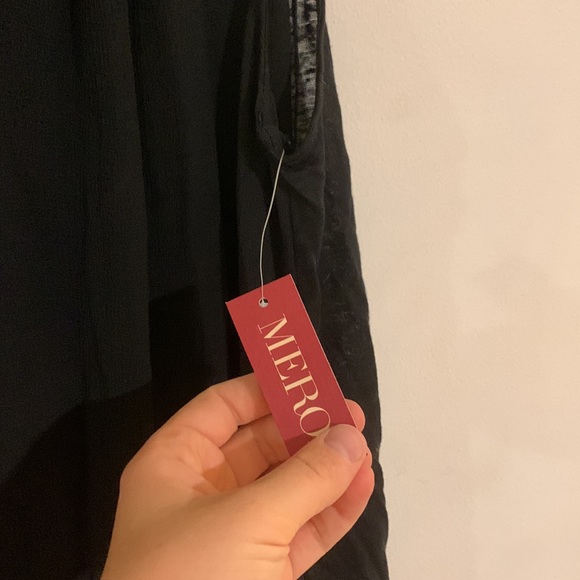 MERONA SHEER BLACK TANK BLOUSE SIZE XXL - Picture 5 of 6